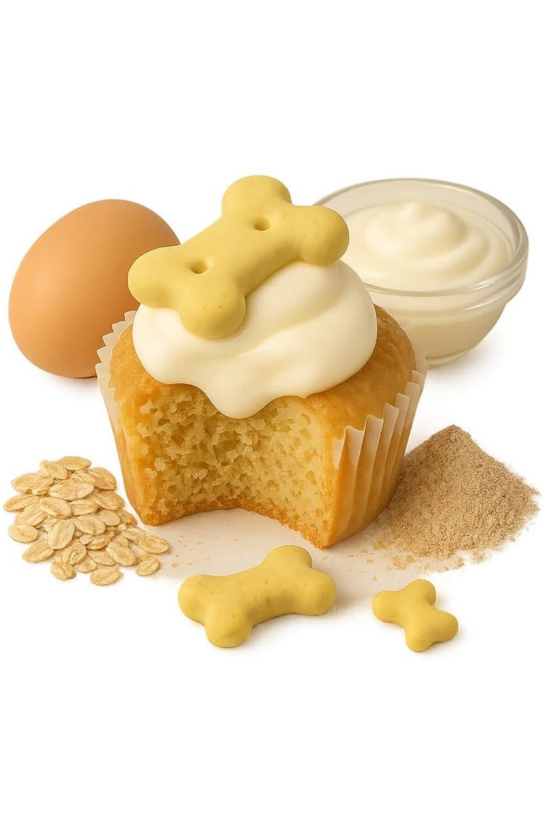 Puppin Mini Cupcake Dog Treat, 30 Pack, Alternate, color, Brown