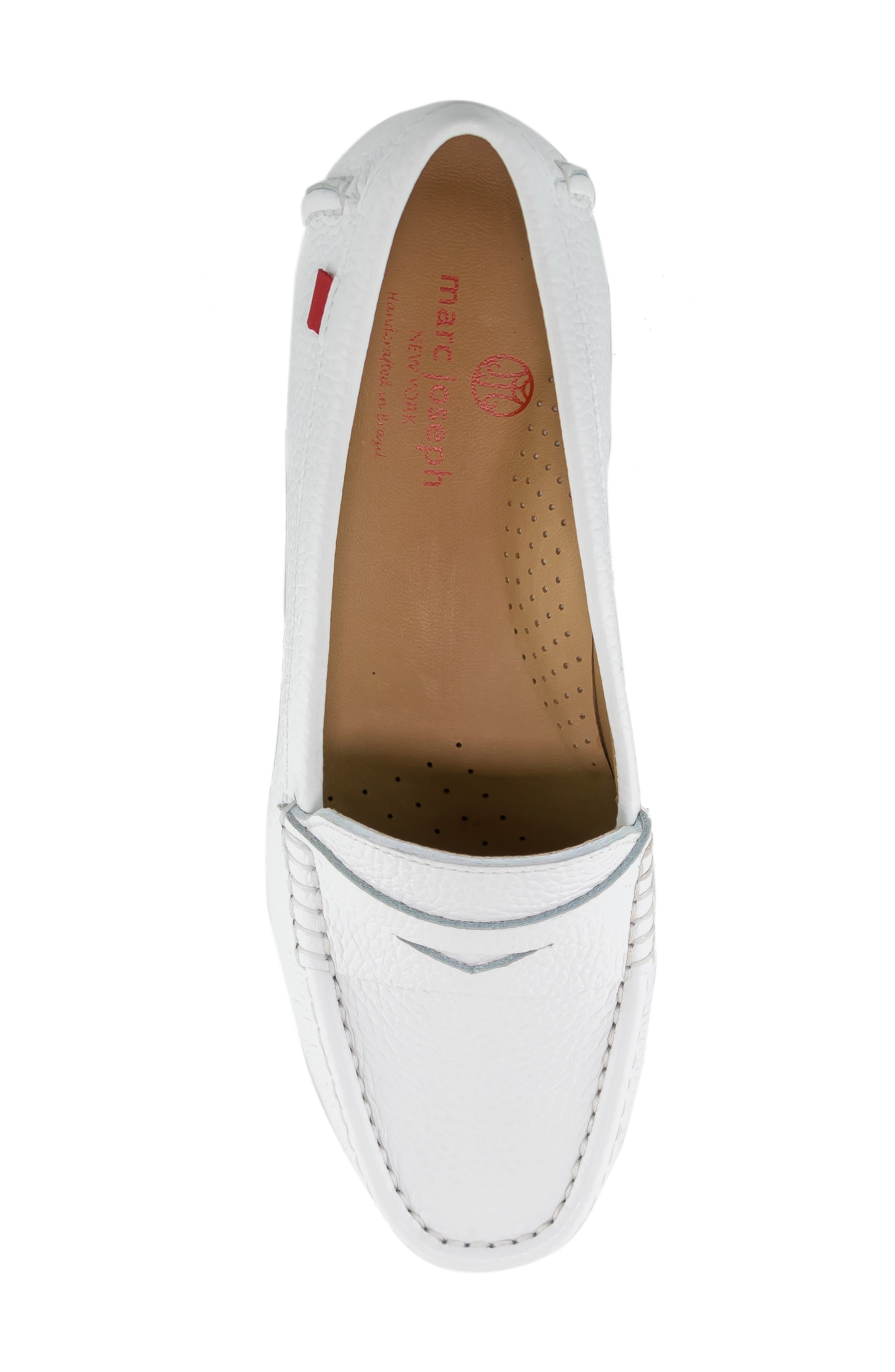 Carrol Street Penny Loafer, Alternate, color, WHITE GRAINY TUMBLED LEATHER