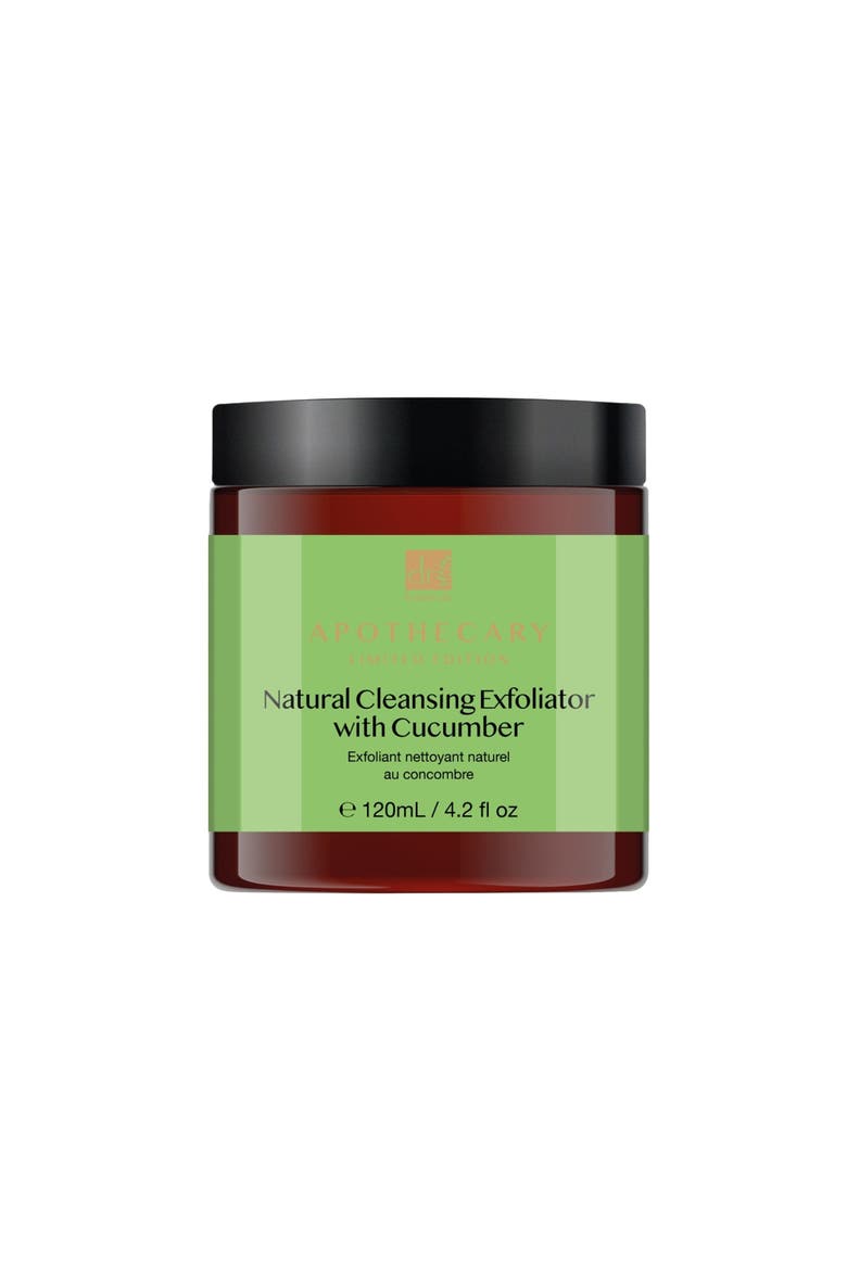 Natural Cleansing Exfoliator with Cucumber 120ml, Main, color, White