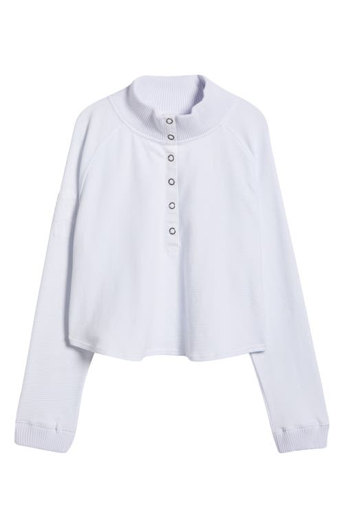 Free People Fp Movement So Fly Cotton Henley Top In White
