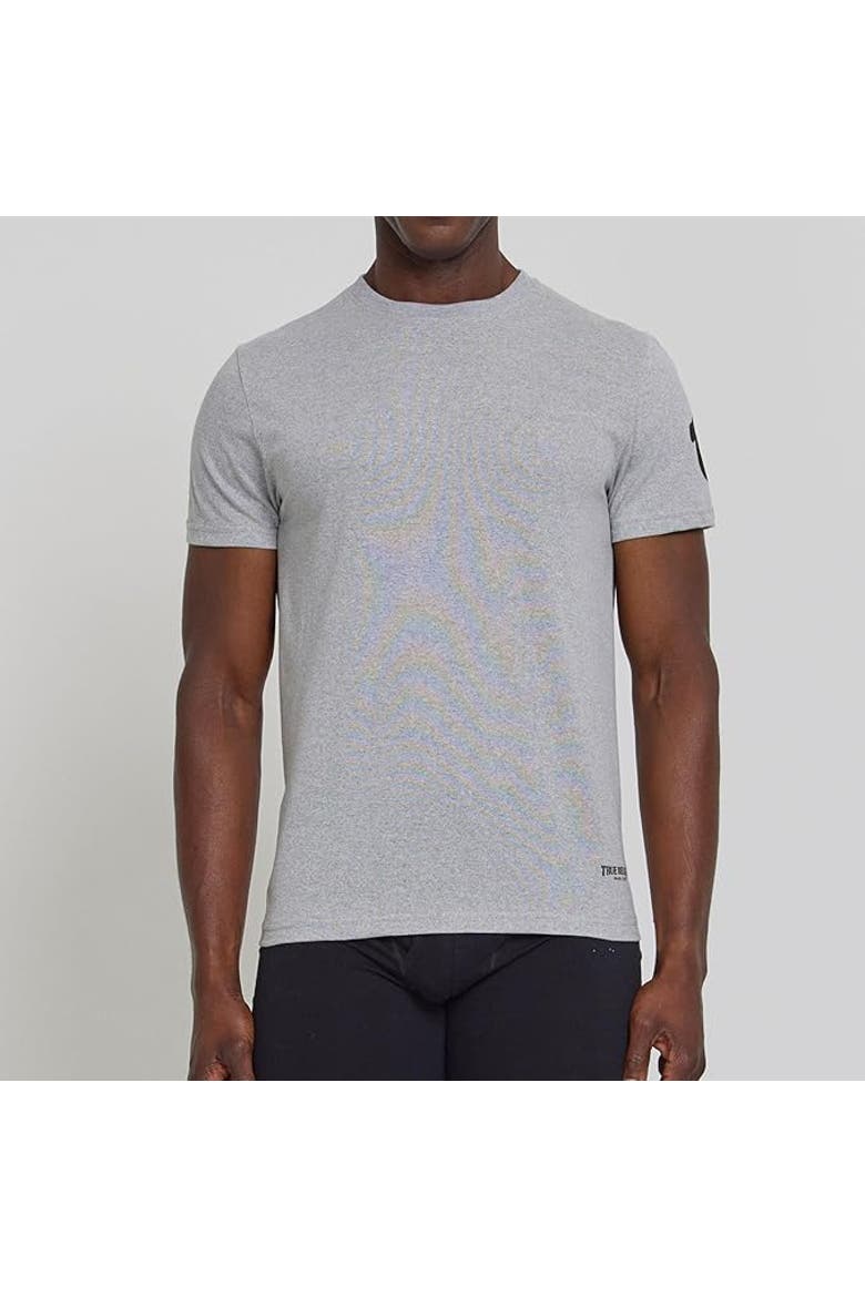 Crew Neck Undershirts 4 Pack, Alternate, color, White/White/Heather Grey/Black