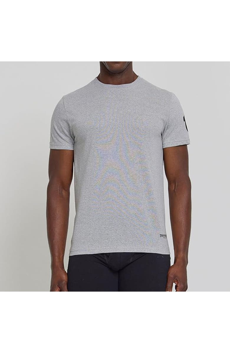 True Religion Crew Neck Undershirts 4 Pack, Alternate, color, White/White/Heather Grey/Black