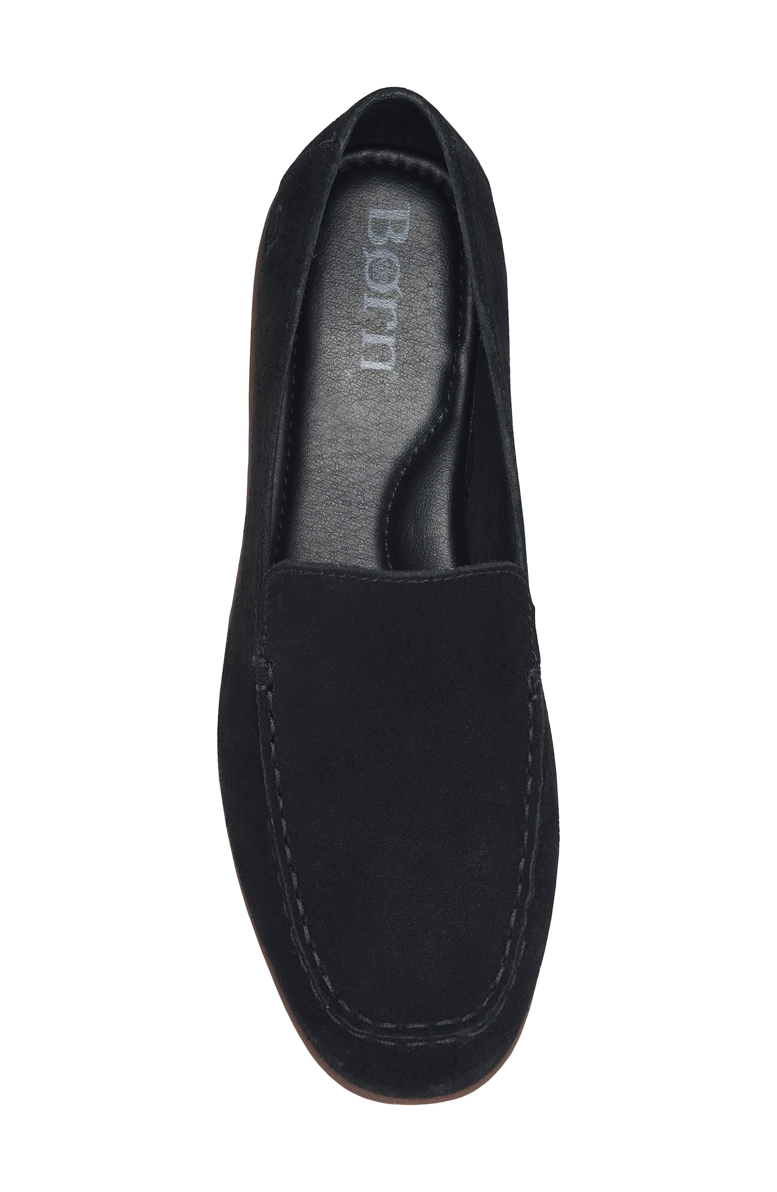 Fawn Loafer, Alternate, color, BLACK SUEDE