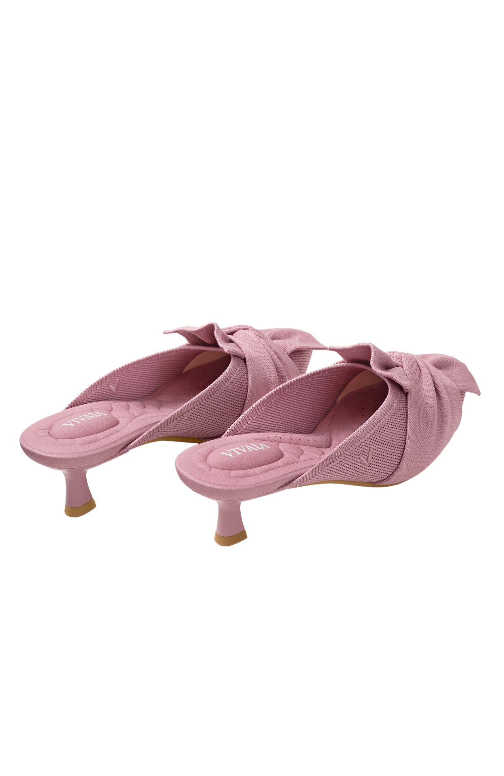 Samira Pointed-Toe Bow Sandals, Alternate, color, Mauve
