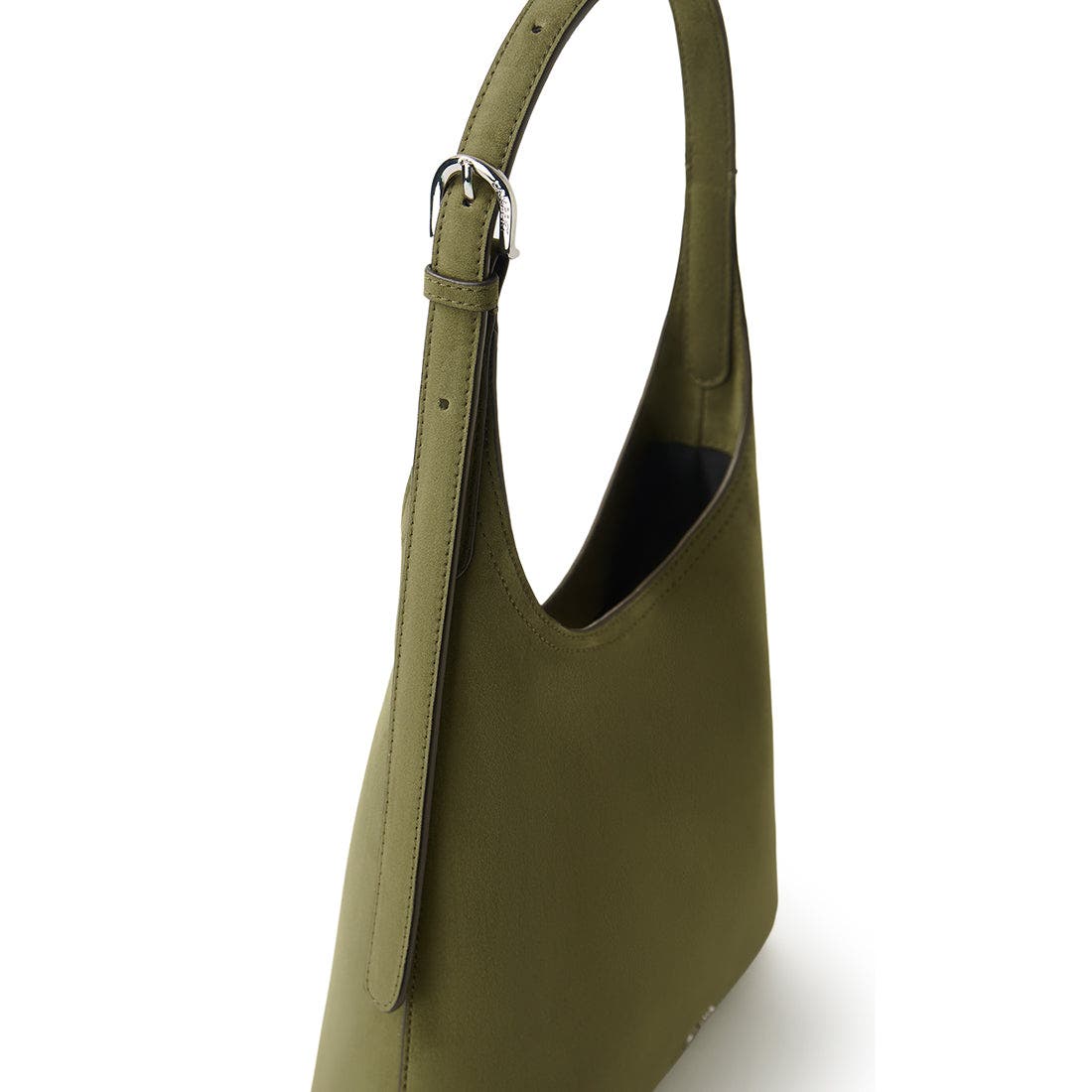 Elena - Vegan Suede Shoulder Bag, Alternate, color, Moss