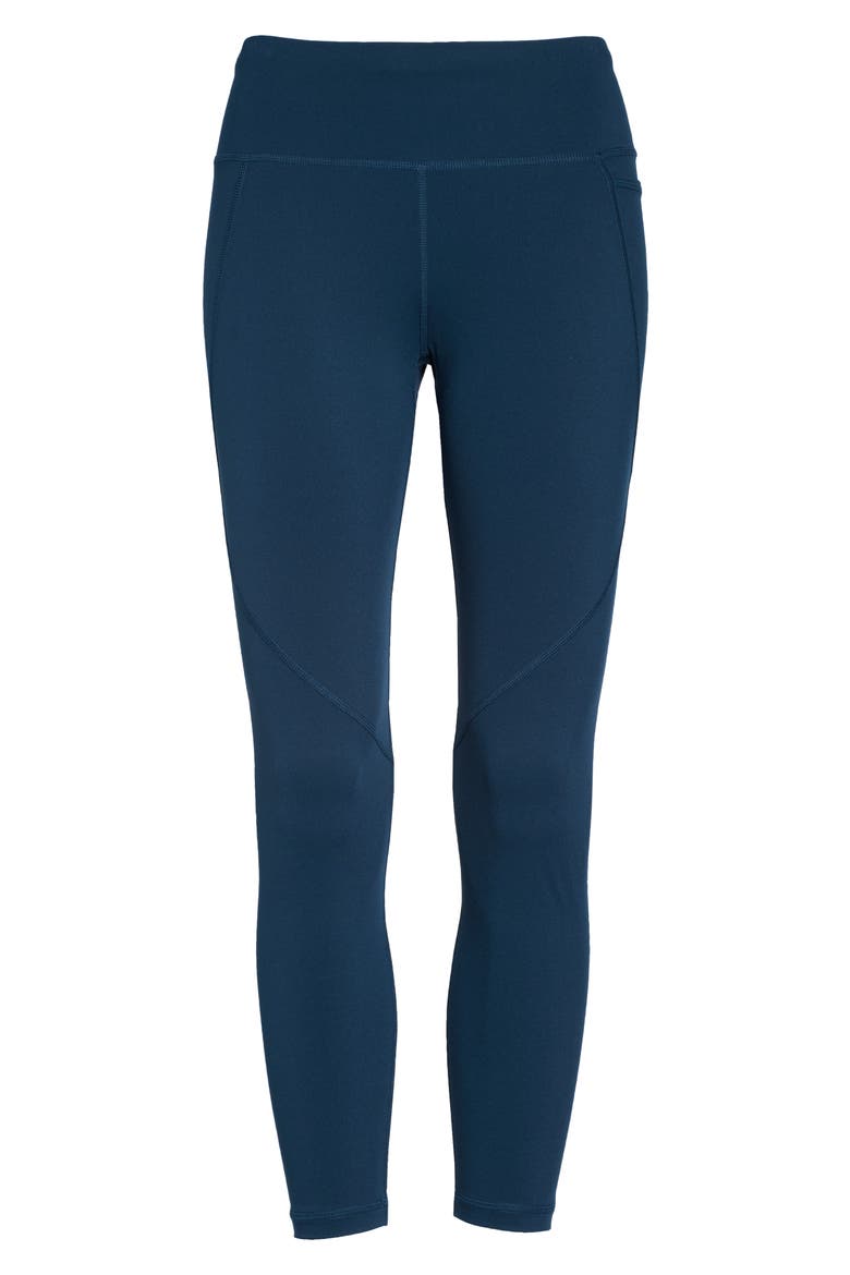 Power 7/8 Workout Pocket Leggings, Alternate, color, BEETLE BLUE