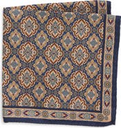 Eton Medallion Silk Twill Pocket Square