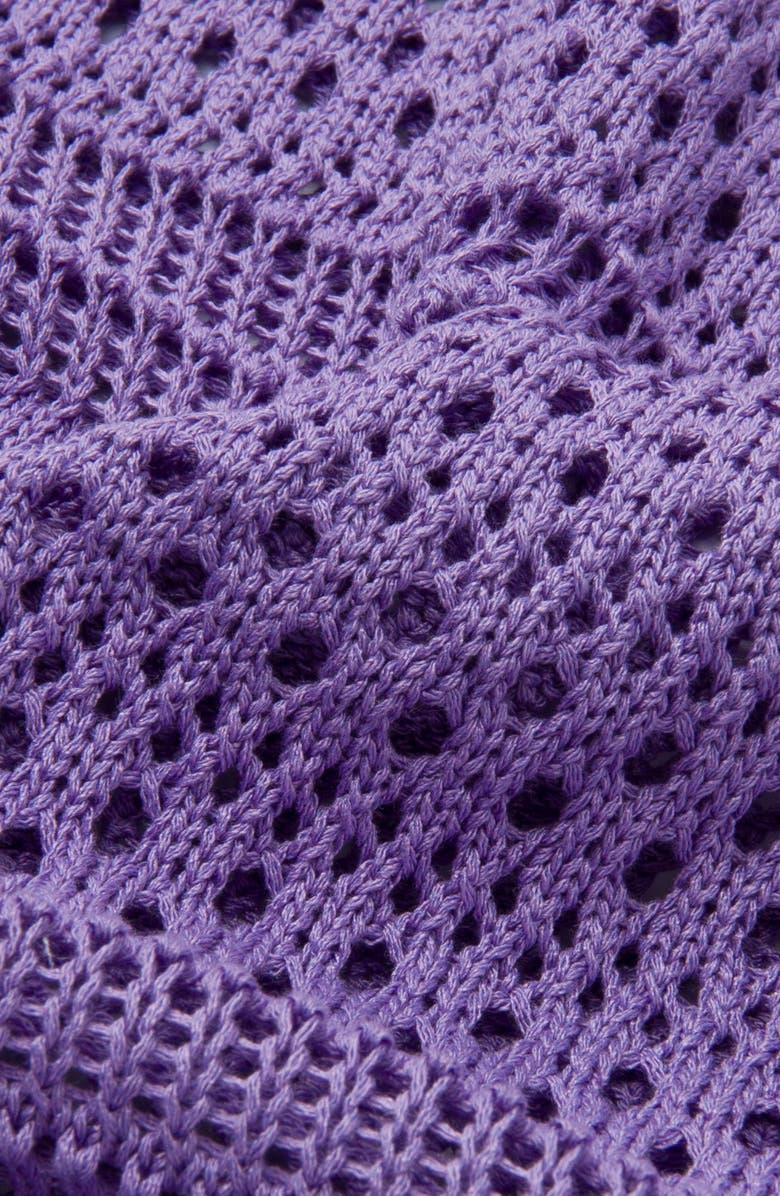 HONOR THE GIFT Open Stitch Midi Dress, Alternate, color, Purple