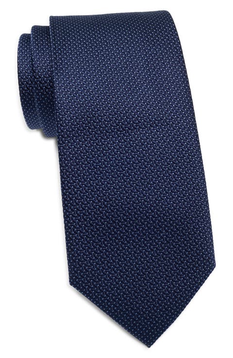 Textured Dot Silk Tie