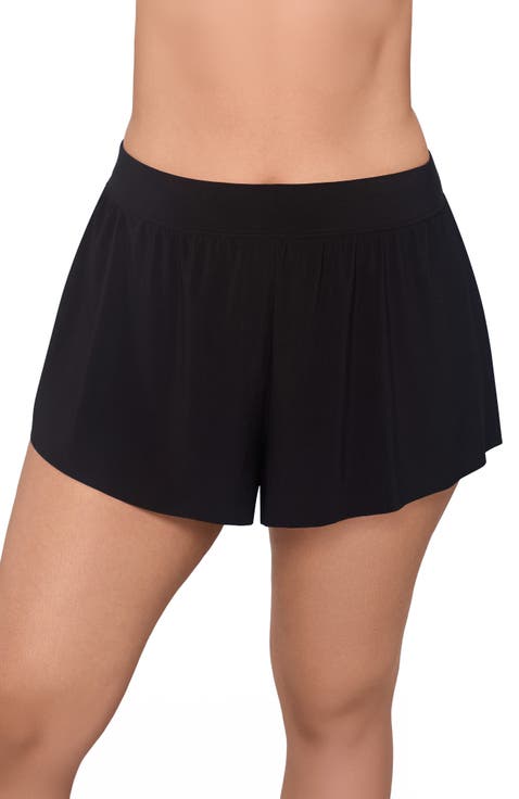 Mid-Rise Drape Control Swim Short