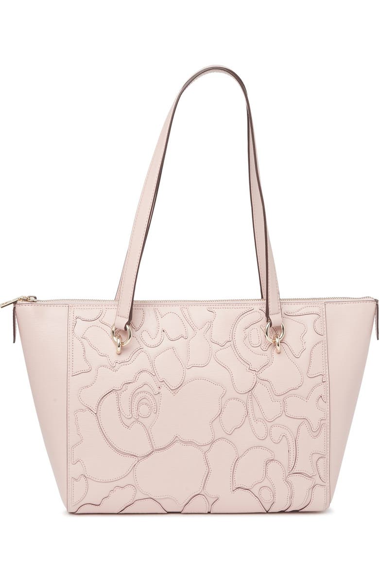 DKNY Sara Abstract Print Leather Tote Bag, Alternate, color,