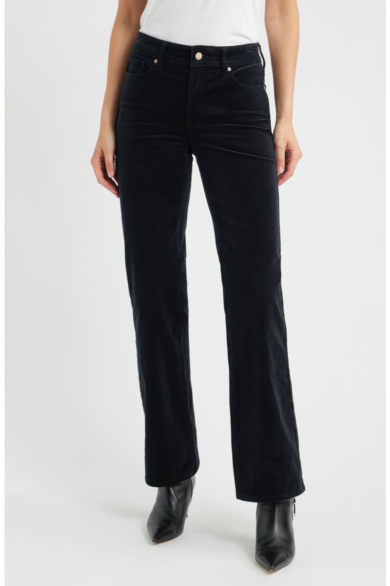 Brooklyn Bootcut Corduroy Pants, Main, color, BLACK