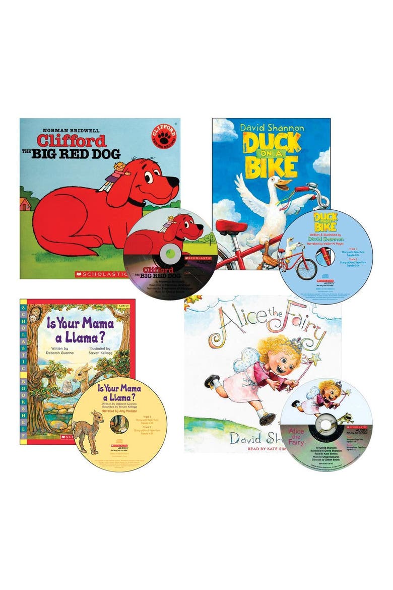 Read-Aloud Books and CDs - Set of 4, Main, color, Multicolor