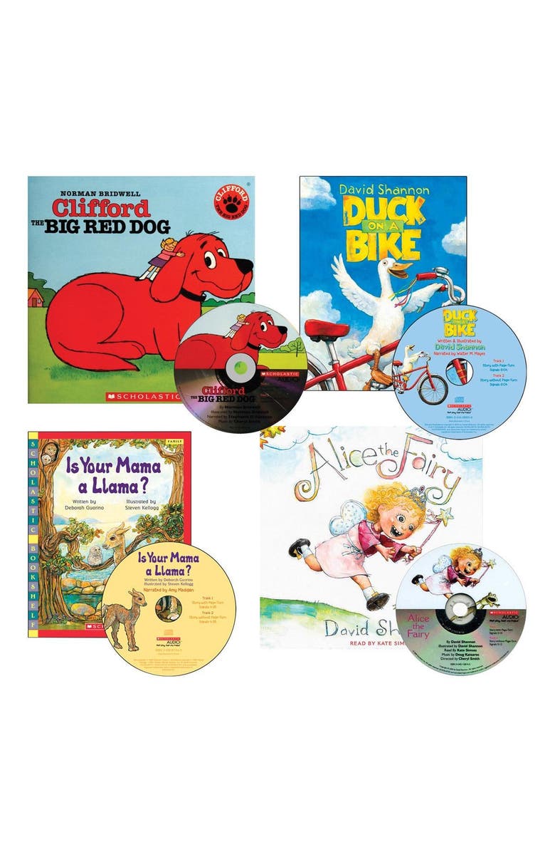 Kaplan Early Learning Company Read-Aloud Books and CDs - Set of 4, Main, color, Multicolor