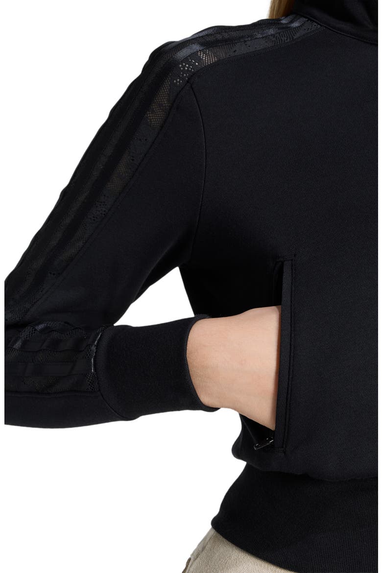 Firebird Lace Track Jacket, Alternate, color, BLACK