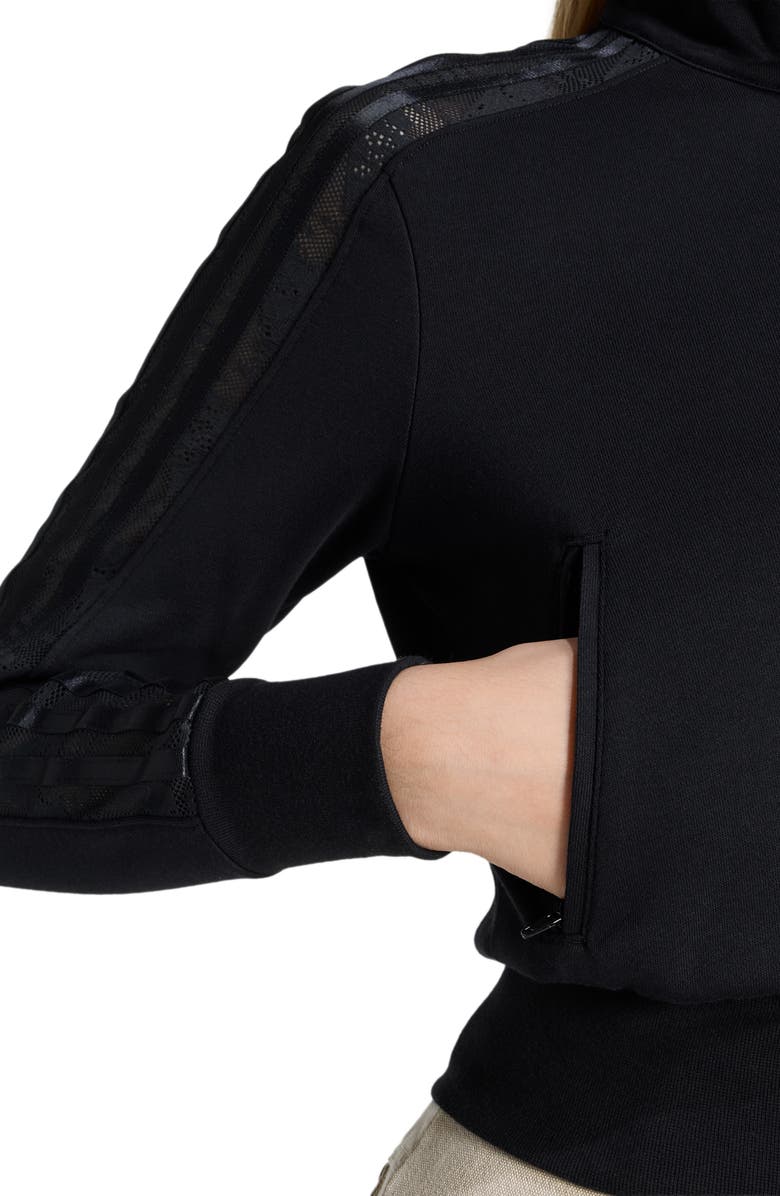 adidas Originals Firebird Lace Track Jacket, Alternate, color, Black