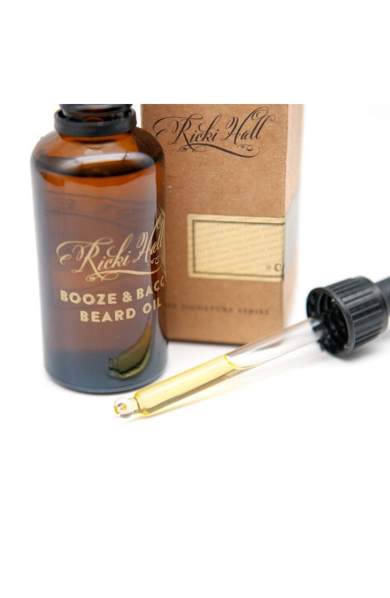 Captain Fawcett Ricki Hall's Booze & Baccy Beard Oil 50ml, Alternate, color, Beard Oil