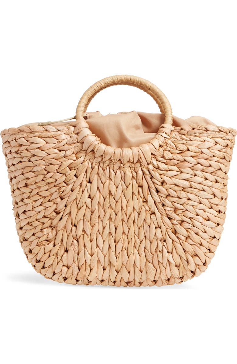 Street Level Woven Straw Tote, Alternate, color,