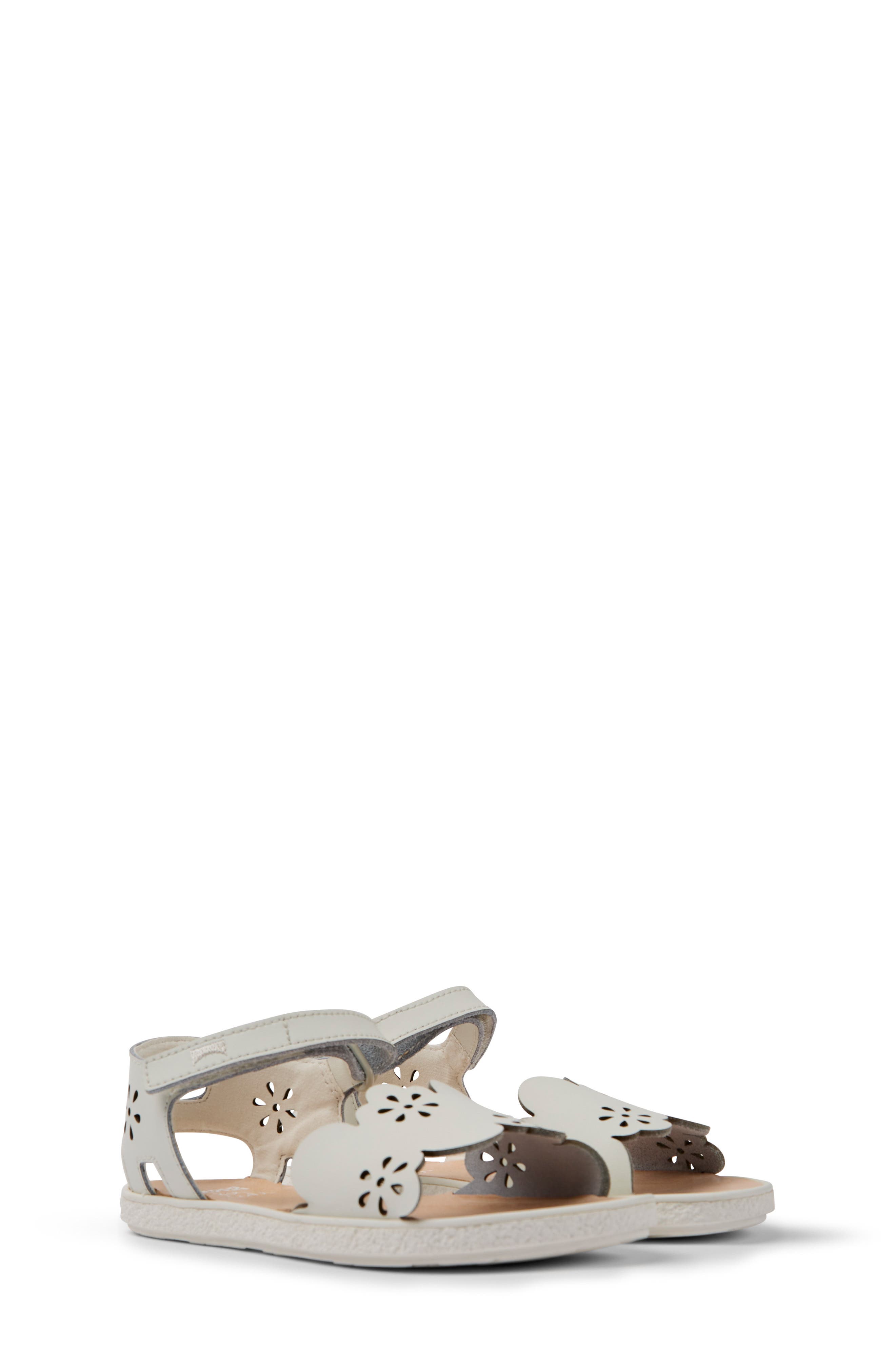 Camper Kids' Miko Sandal, Main, color, White Natu