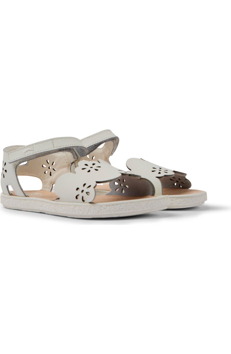 Camper Kids' Miko Sandal, Main, color, White Natu