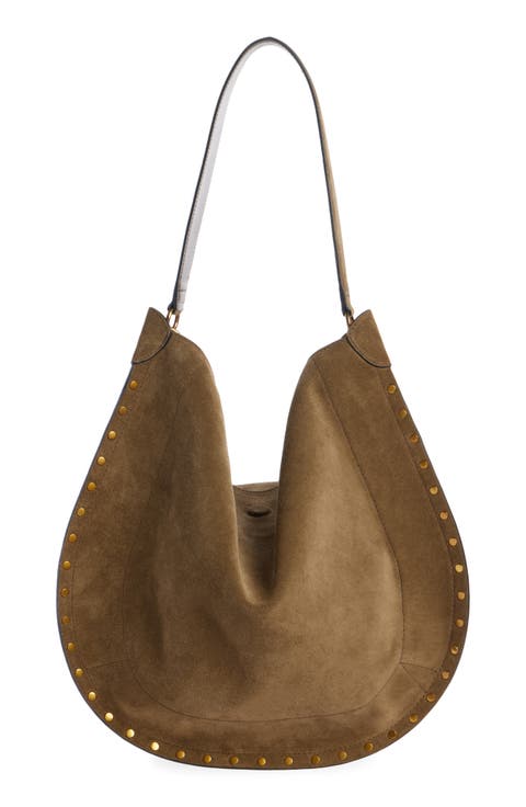 Oskan Suede Hobo Bag