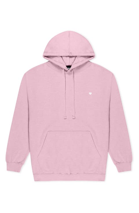 Womens Lil Heart Midweight Hooded Sweatshirt