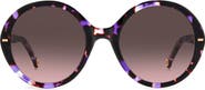 Carolina Herrera 55mm Round Sunglasses
