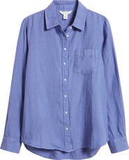 Caslon® Casual Linen Button-Up Shirt