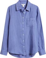 Caslon® Casual Linen Button-Up Shirt