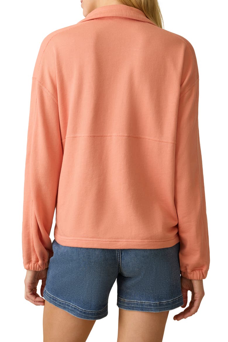 High Tide Half Zip Terry Sweatshirt, Alternate, color, CANYON SUNSET