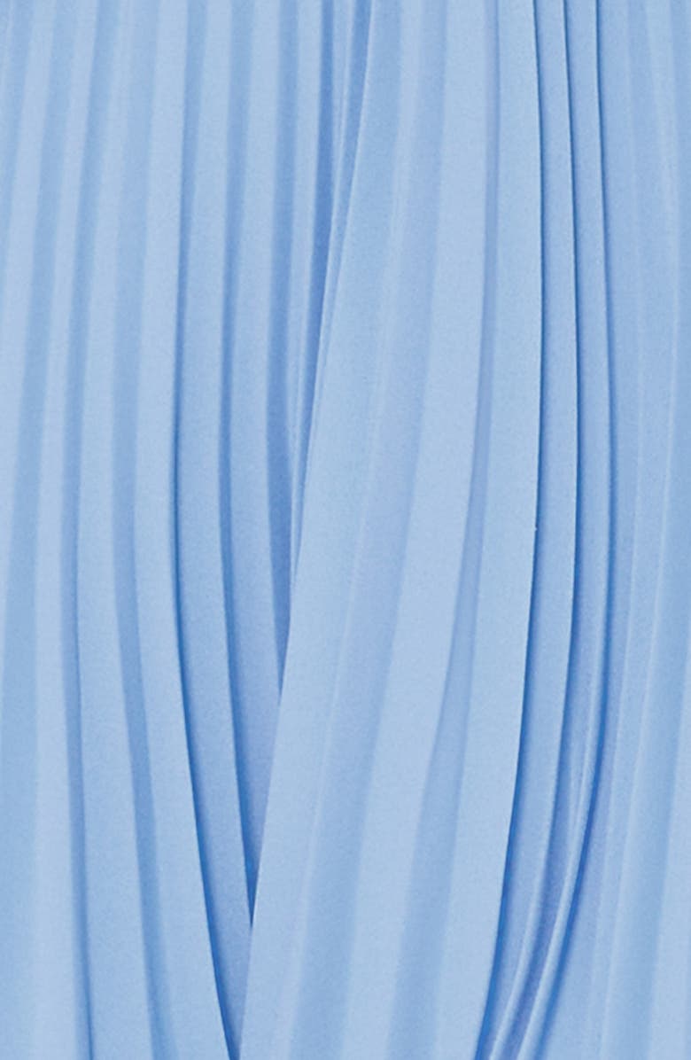 Milly Haddy Sleeveless Pleated Minidress, Alternate, color, Blue