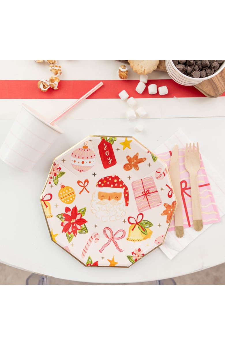 Daydream Society Joy Christmas Themed Petite Napkins, Alternate, color, Assorted Pre-Pack