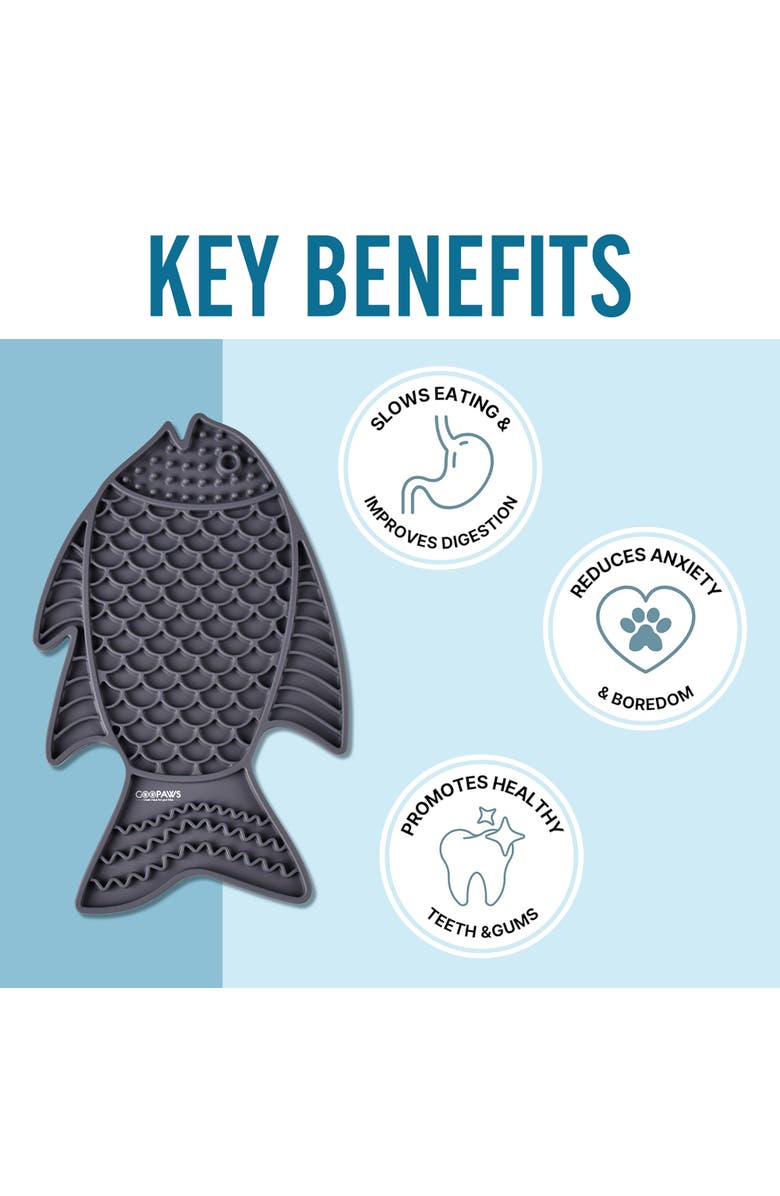 GOOPAWS Licking Mat 2Pack, Slow Feeder Pads For Dogs & Cats, Alternate, color, Multicolored