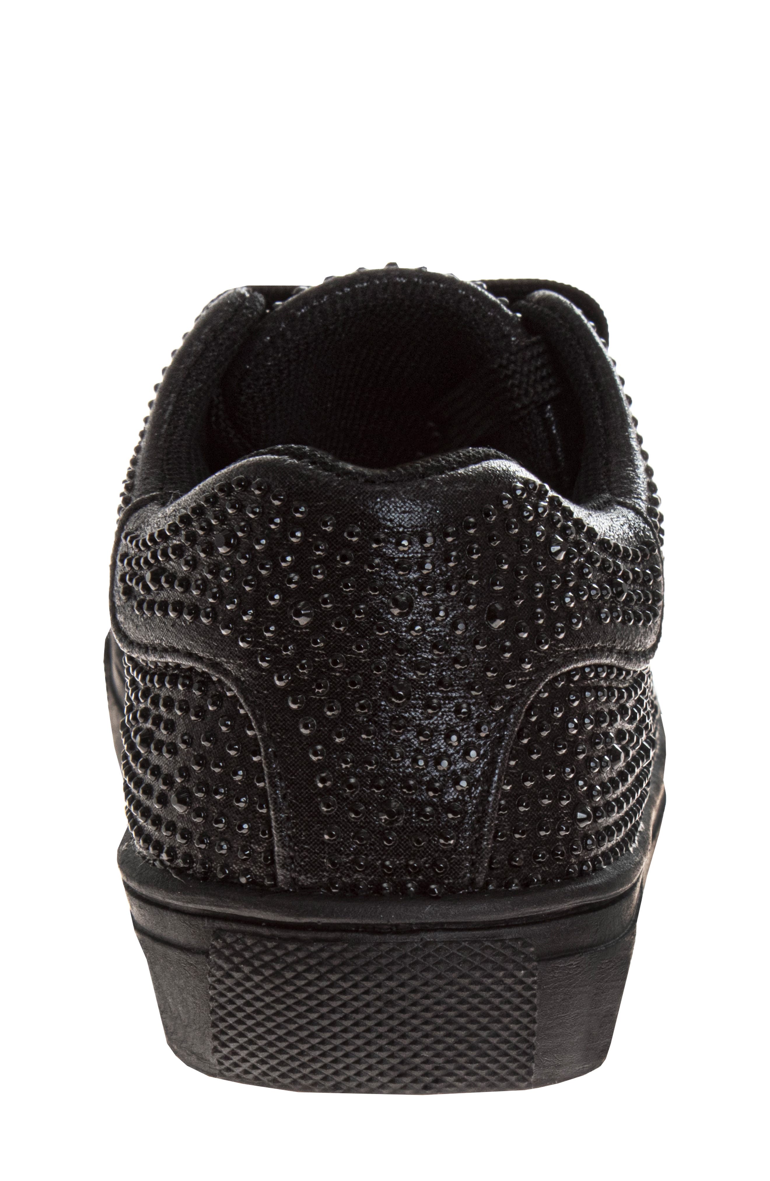BADGLEY MISCHKA Kids' Rhinestone Sneaker, Alternate, color, 