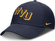 Nike Men's Nike Navy West Virginia Mountaineers Slanted Primetime Rise Performance Adjustable Hat