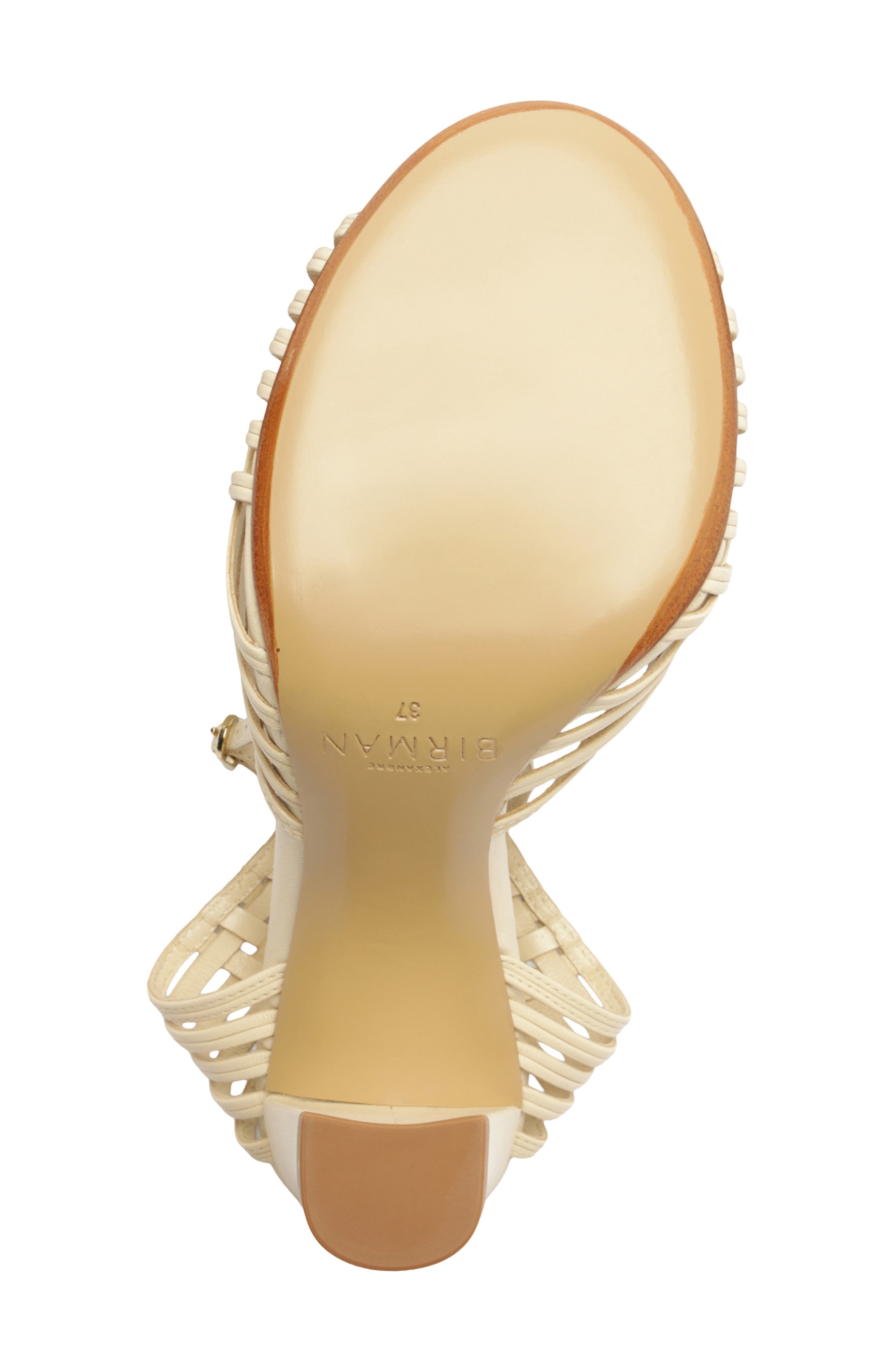 Lilian Woven Ankle Strap Sandal, Alternate, color, EGGSHELL