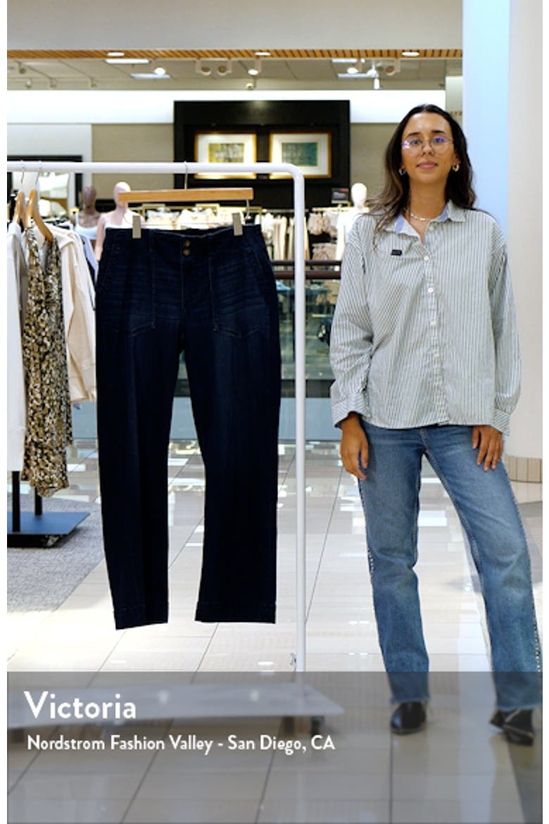 Hannah Patch Pocket Flare Jeans video