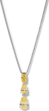 Nadri Crystal Pendant Y-Necklace