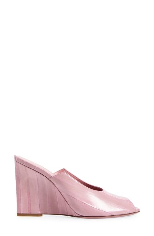 Fendi Show Genuine Eel Wedge Mule In Pink