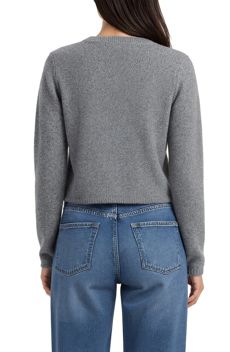 Lush Lightweight Button Front Crop Cardigan, Alternate, color, Heather Grey