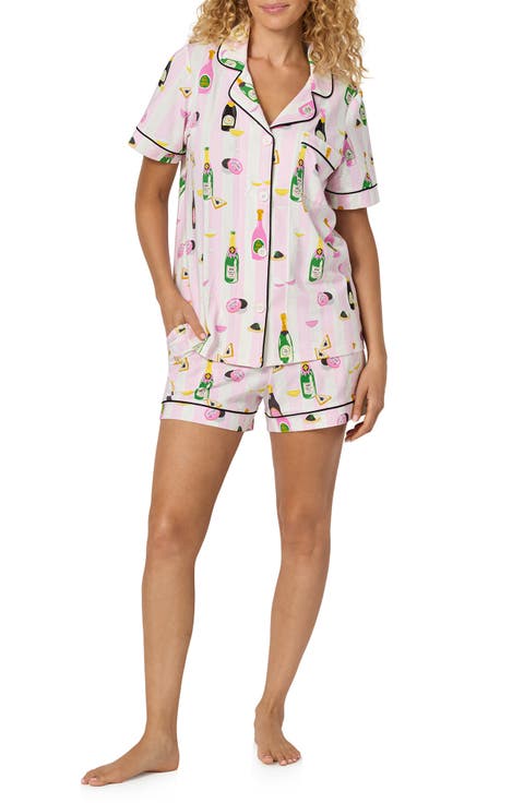 Cotton Sateen Short Pajamas