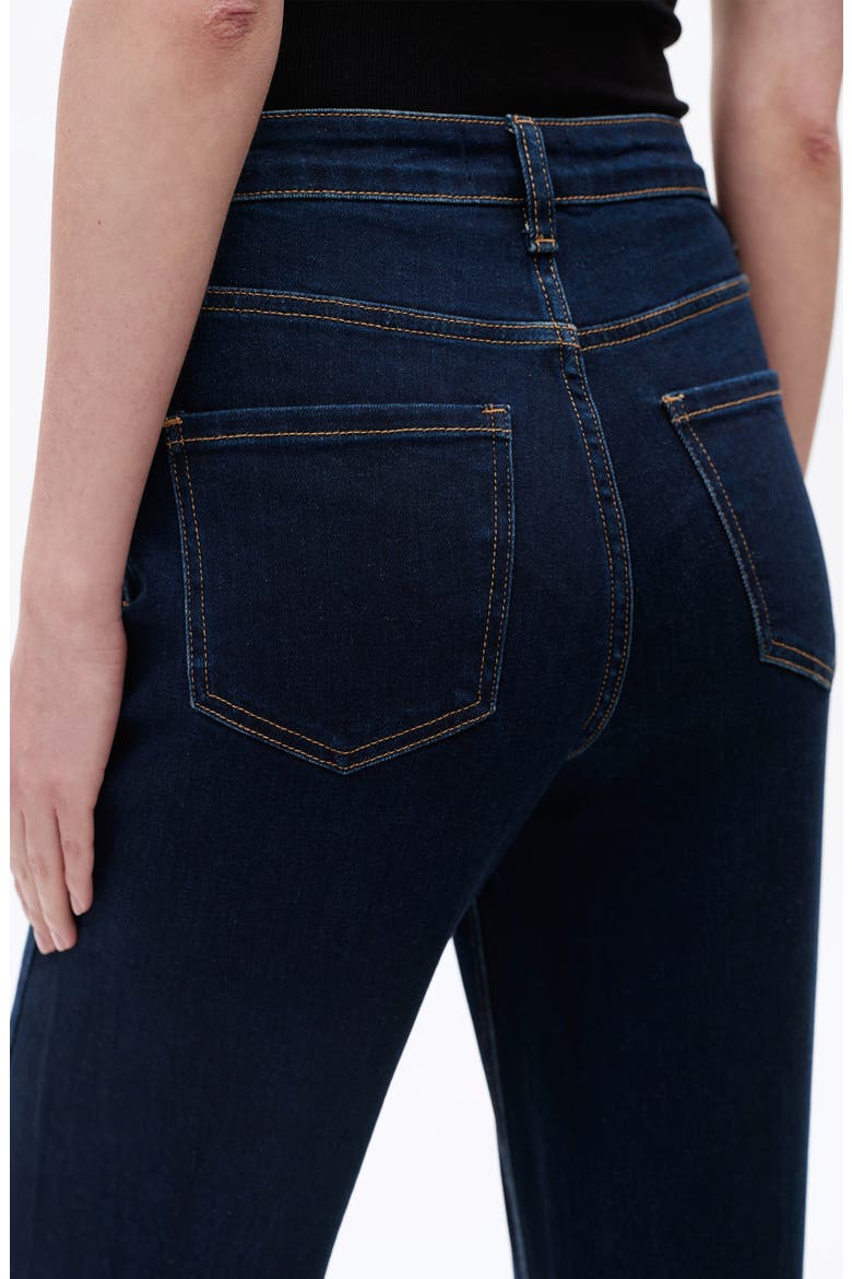 Beth High Waist Wide Leg Jeans, Alternate, color, DEEP WATER