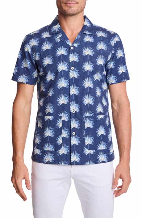 PAISLEY & GRAY Frond Cotton Blend Camp Shirt