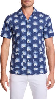 PAISLEY & GRAY Frond Cotton Blend Camp Shirt