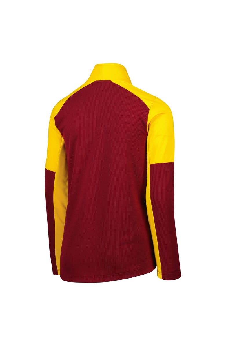 Outerstuff Youth Burgundy Washington Commanders Audible Quarter-Zip Jacket, Alternate, color,