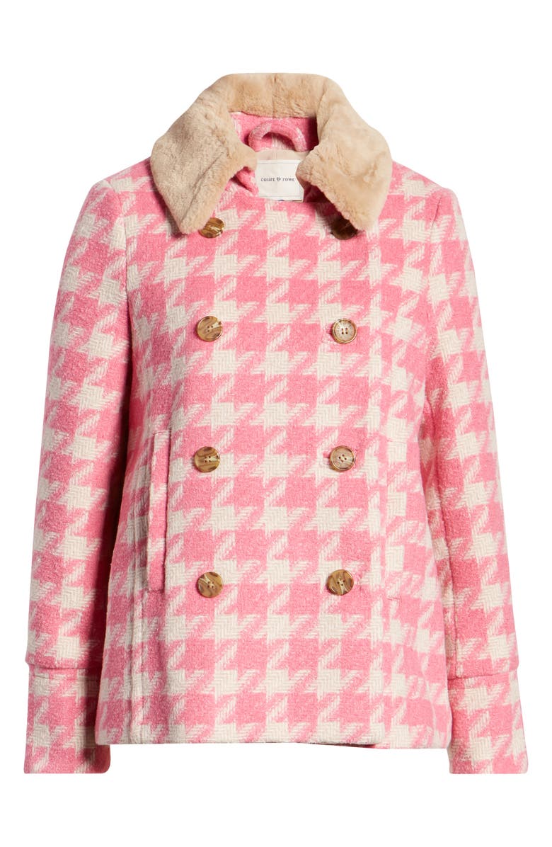 Court & Rowe Houndstooth Peacoat, Alternate, color, 