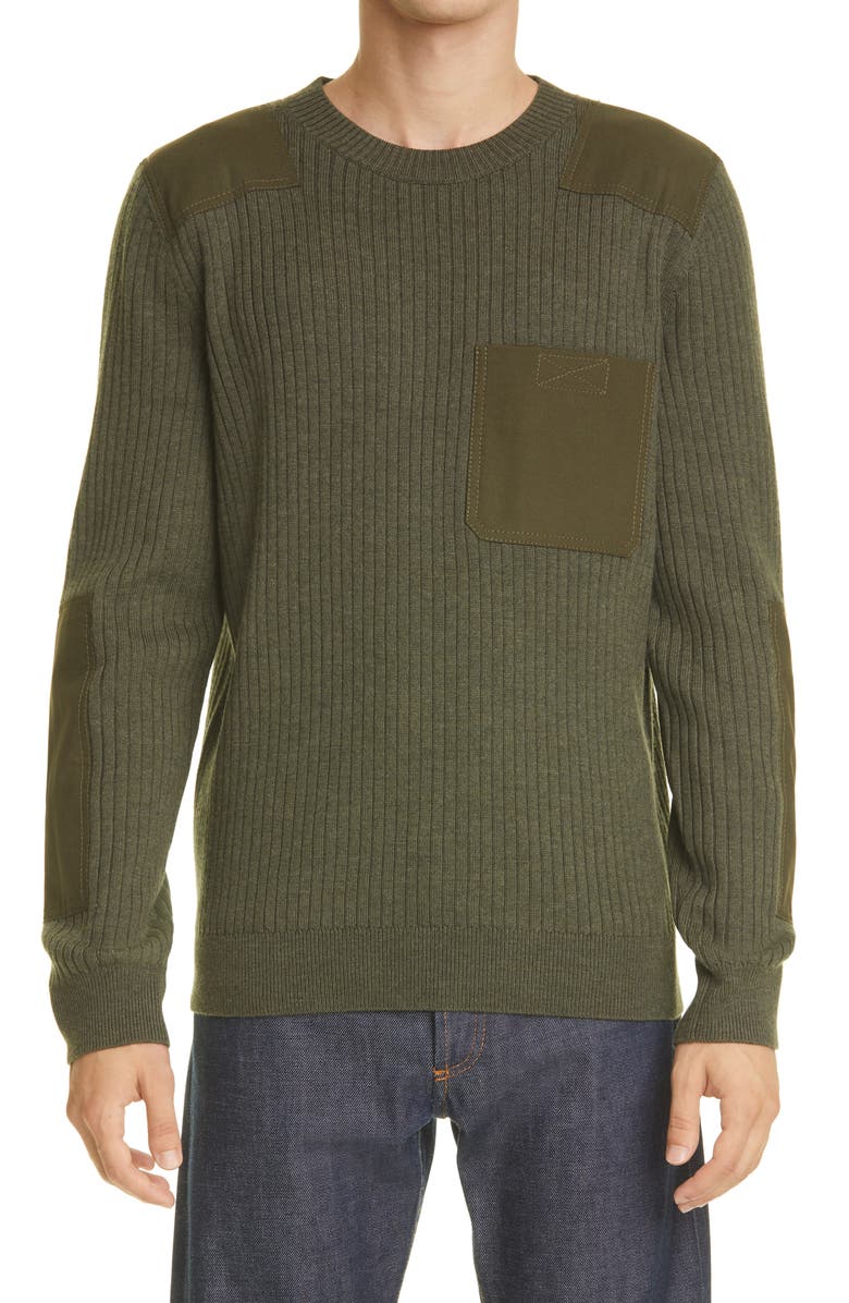 A.P.C. Men's Romain Rib Merino Wool Sweater, Main, color,