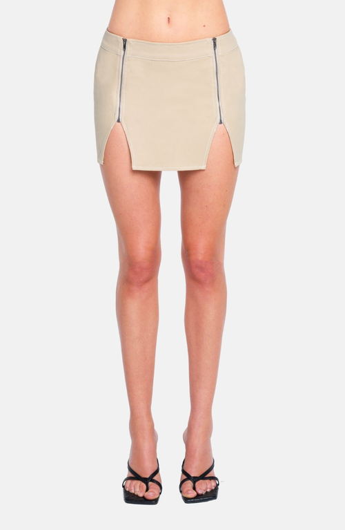 Ow Collection Women's Neutrals Marley Mini Skirt - Sand In Neutral