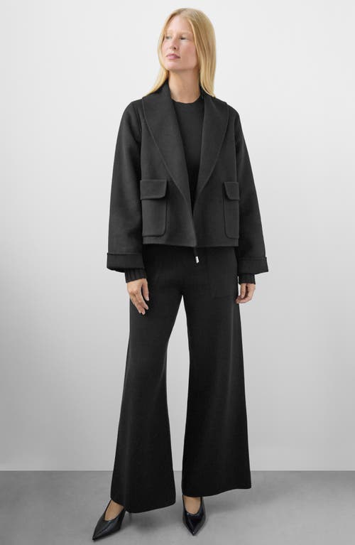 Splendid X @cellajaneblog Crop Icon Coat In Black