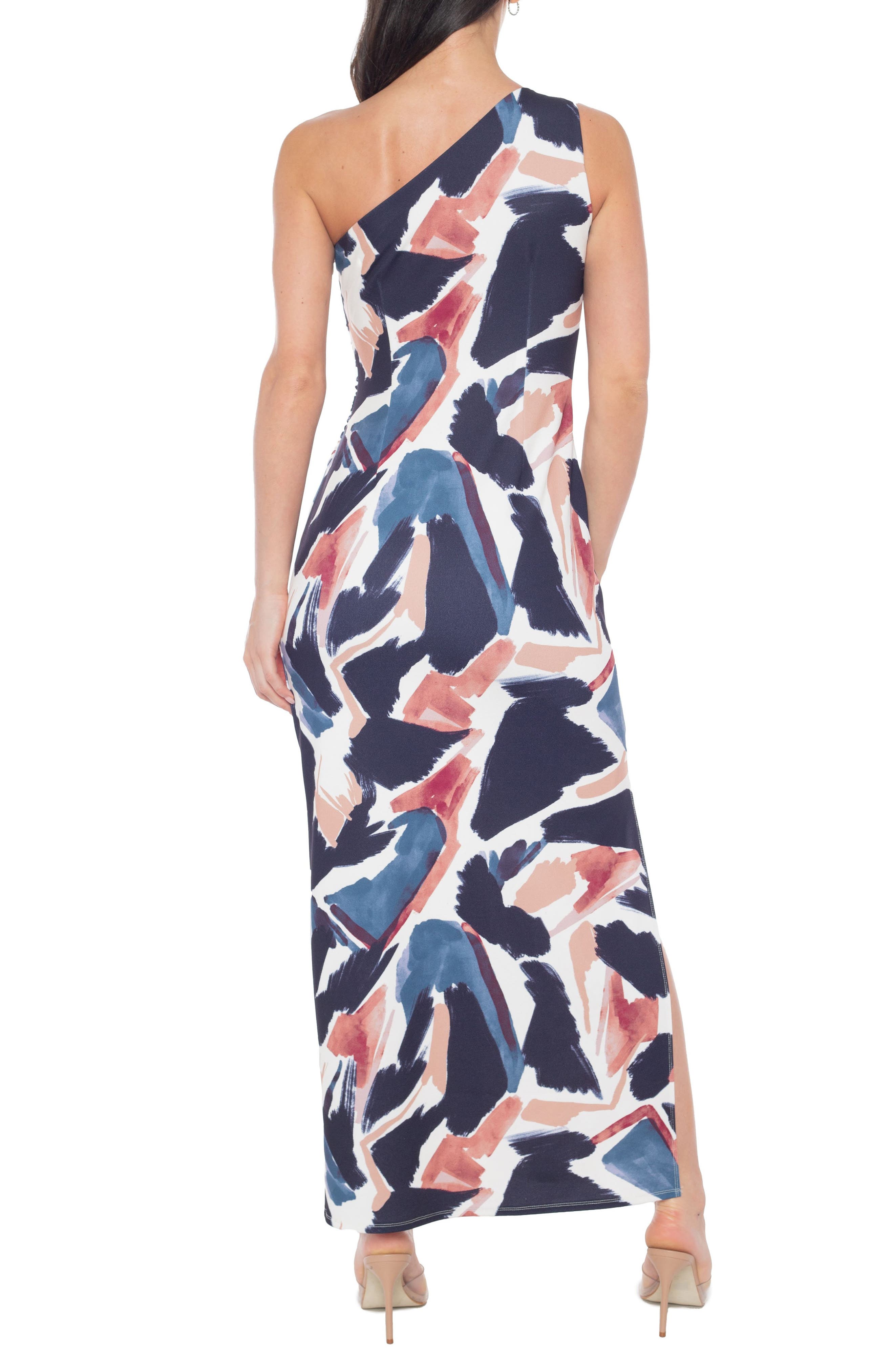 One Shoulder Printed Maxi Dress - image 2